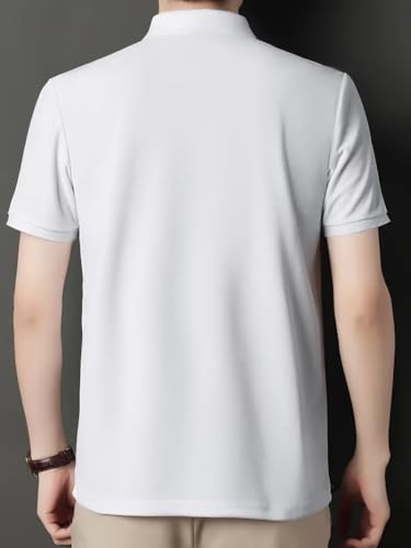 Image of GLASGO Men's Premium T-Shirt | Stylish Polo Tee for Men | Casual & Comfortable Fit 75% Cotton, 25% Blend Regular Fit | Trendy Men's TEE-Shirt | Polo