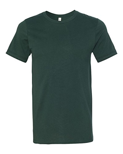 Canvas mens Unisex Jersey Short-Sleeve T-Shirt(3001C)-FOREST-L