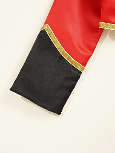 Jeeyjoo Unisex Girls Boys Long Sleeve Front Zipper Tassels Marching Band Uniform Majorette Costume Jacket Top Type B 12 Years #TOP3