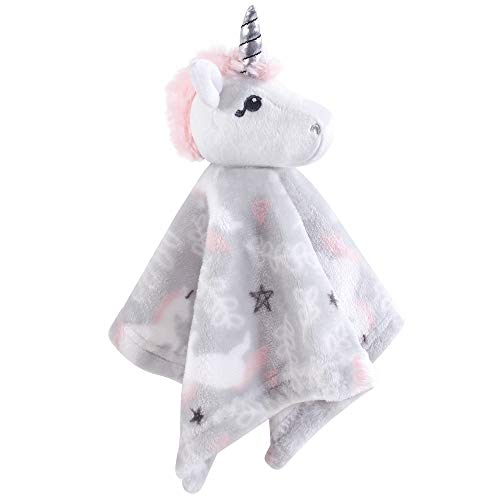 Image of Hudson Baby Unisex Baby Animal Face Security Blanket, Whimsical Unicorn, One Size