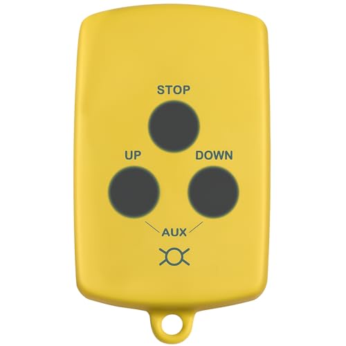 Upgraded transmitter for Boat Lifts is compatible with Gem Remotes 7240 compatible with marine lift systems manufactured in 2007 and later waterproof and portable three-button remote control