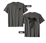 Viking Raven Norse Mythology DESIGN SMALL FRONT BIG ON BACK T-Shirt
