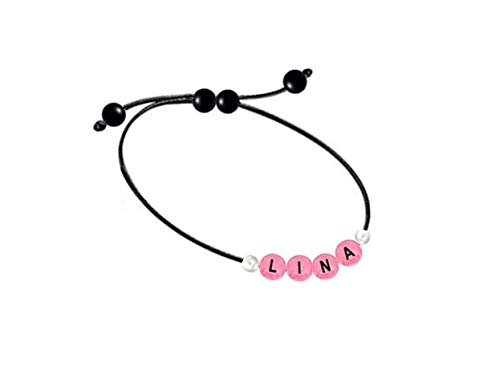 OtherBlack Leather Bracelet Arabic Name for Women LINA