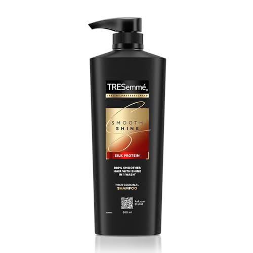 Image of TRESemme Smooth Shine Shampoo 580ml With Vitamin H and Silk Protein | Salon-Smooth Silky Hair| Shiny and Smooth Hair | Intense Hydration