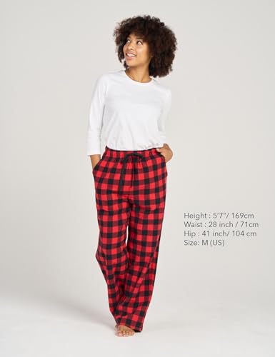 Image of LAPASA Women's Flannel Pajama Pants with Pockets & Drawstring L74