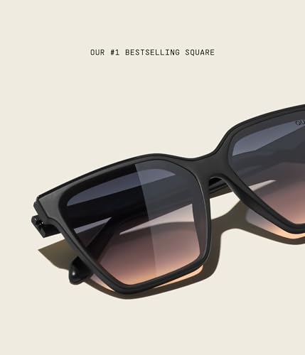 Quay - Womens Sunglasses, Polarized Square Lenses with UV Protection, Oversized Sunglasses (Level Up)3