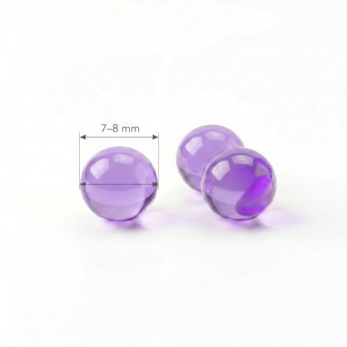 Image of Verat 2 Packet Gel Water Balls /Water Beads /Refill Water Bead /Gel Blaster Ammo /Water Balls for Gun /Gel Balls for Kids /Gel Blaster Balls in Bottle /7-8mm Non-Toxic Water Beads Gel Guns(20000 Purple)