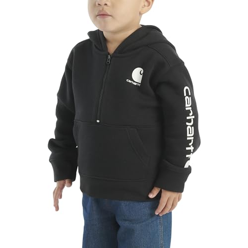 Image of Carhartt Kid's CA6273 Long-Sleeve Half-Zip Sweatshirt - Boys