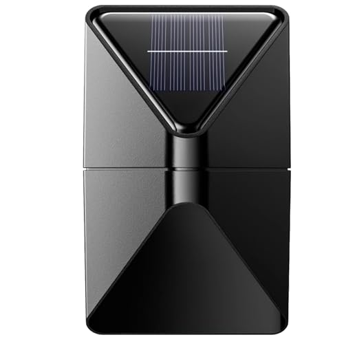 Vestamore Lámpara de pared decorativa impermeable, luz LED para porche, apliques solares para exteriores, para patio, balcón, jardín, puerta de entrada