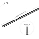 QUARKZMAN Kohlefaserstab, 6mm x 420mm für RC Auto Flugzeug DIY Werkzeug Flügelrohr Quadcopter Arm, Packung mit 3