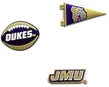 FOCO James Madison University JMU Dukes Officially Licensed Shoe Decoration Charms – 3 Pack College Fan Footwear Accessories