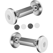 2Pcs Adjustable Headboard Stoppers Metal Bed Frame Stabilizers for Wall Protection Shake Tool for Compatible with Various Bed Frames No Drilling Required