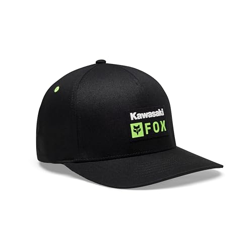 Fox Racing Casquette Kawasaki Flexfit pour homme, noir, S/M