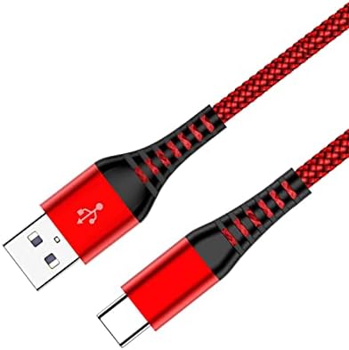 USB C Cable, 2M 3.1A Type C Cable Fast Charger Braided Lead Compatible for Samsung Galaxy Flip/Fold z3 S20 S21 S22 S10 S9 S8 A02s A03s A12 A21s A22 A20 A32 A52s A51 A70 A71 Note 20 10,Google Pixel