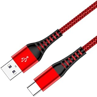 USB C Cable, 2M 3.1A Type C Cable Fast Charger Braided Lead Compatible for Samsung Galaxy Flip/Fold z3 S20 S21 S22 S10 S9 S8 A02s A03s A12 A21s A22 A20 A32 A52s A51 A70 A71 Note 20 10,Google Pixel