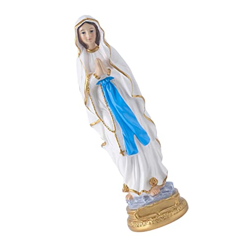 Virgin Mary Figurine Lady of Virgin Guadalupe Statue Virgin Mary Resin Statue Religious The Blessed Decor