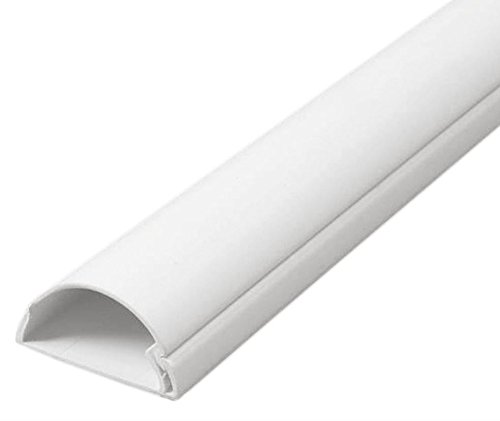 30x15 Decorativo Adhesivo TV Cable Tidy Cubierta Alambre Ocultar Trunk, Trunking (Blanco)