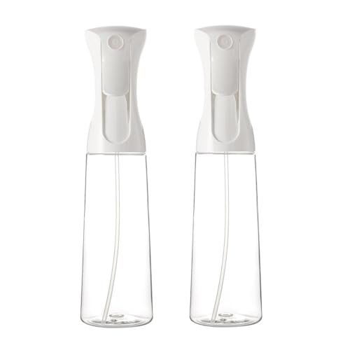 Mistifi Spray Plastic Bottle for Hair, Ultra Fine Mist, Water Mister for Hairstyling, Cleaning, Plants, Pets 12oz/350ml, Clear bottle (set of 2)