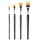 Malpinsel-Set – 4-teilige Kunstpinsel, professionelle Malwerkzeuge, Aquarell-Set | Pinsel-Sammlung für Öl-Leinwand-Bastelprojekte, Hobby-Maler, Studenten und kreative Profis