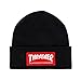Thrasher Skate Mag Patch Beanie Hat, Black/Red, One Size