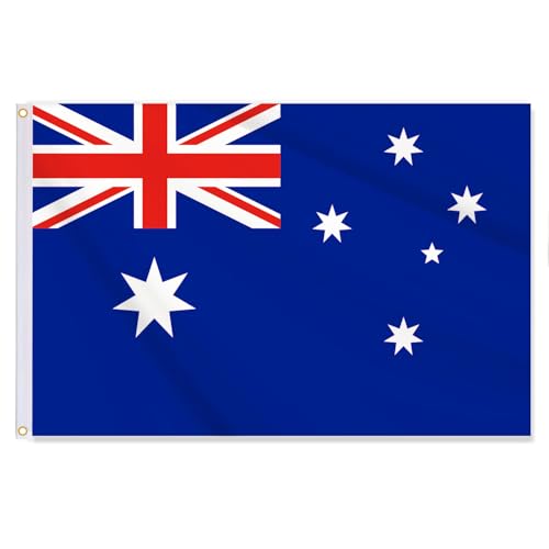 18x24 Inch Australia Flag,30x45 CM Australian Nautical Flag,Medium Digitial Double-Printed Durable 150D Thick Polyester Decorations with 2 Brass Grommet