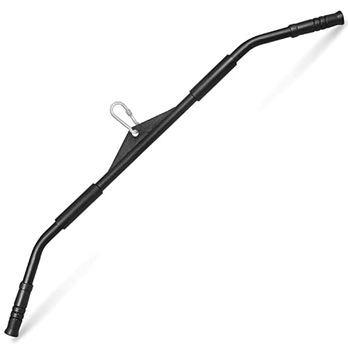 Yes4All Curl LAT Pull Down Bar 39' - Wide Grip with Rubber Handles, Press Down Bar Cable Attachment,...