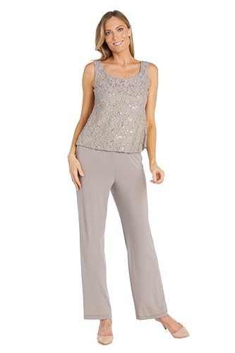 R&M Richards Women's Pearl Glow Lace Pant Set3
