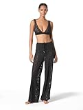Michael Kors Swimwear Women's Lace Cover Up Pants, Black, Small