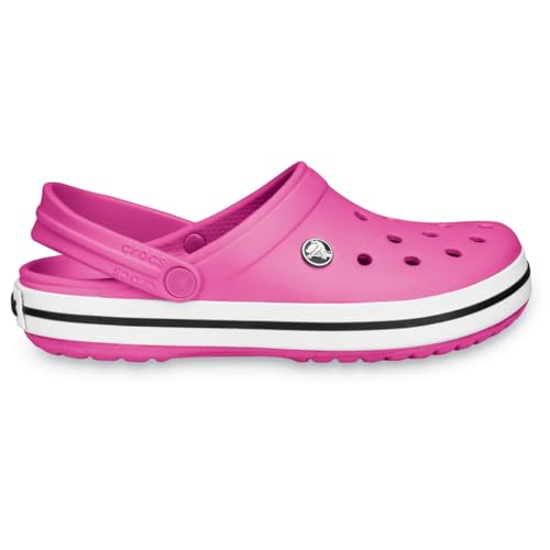 Image of Crocs Unisex CrocbandClogs, Fuchsia, 8 UK Men / 9 UK Women