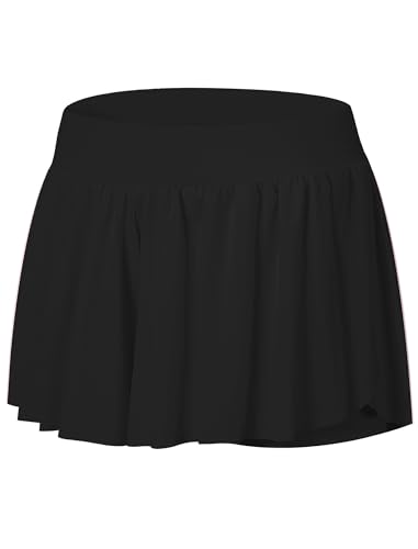 EXARUS Girls Butterfly Shorts Flowy Athletic 2 in 1 Cheer Flat Waistband with Pockets Running Workout Sports Gym