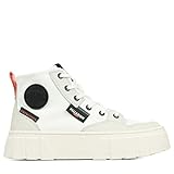 Palladium Women's Pallatower Hi Sneaker, Star White, 9 M