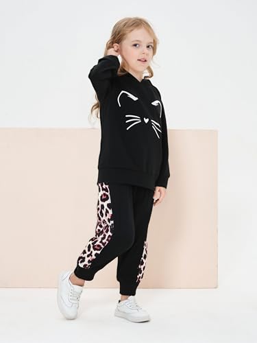 Toddler Baby Girls Clothes Long-sleeve Tie Dye Hoodie Sweatshirt Joggers Pants Hooded Outfits Set2