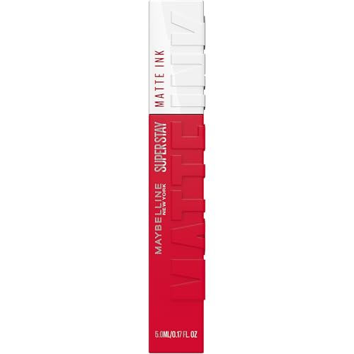 Maybelline New York, Superstay Matte Ink, Pintalabios Líquido Mate de larga duración, Color altamente pigmentado, Tono 325 Shot Caller, 30 g