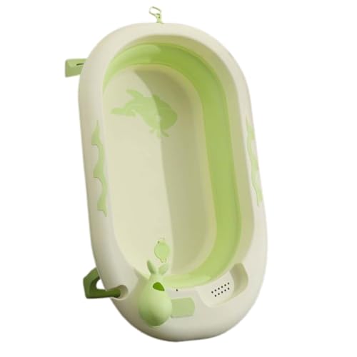 BQQB 猫犬お風呂用 ペット お風呂 バスタブ 折り畳み 犬浴槽 温度計付き 折りたたみ たらい 猫 犬のバスタブ コンパクト 衣類・靴つけ洗い ソフトバケツ タブワイド キッチン アウトドア 持ち運び 内外に適用 多機能 安全素材 (ベーシックモデル,