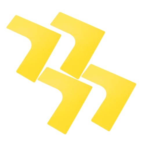 ibasenice Tennis Court Floor Markers 4pcs Basketball Court Logo Mat Spot Markers for Sports Soccer Training