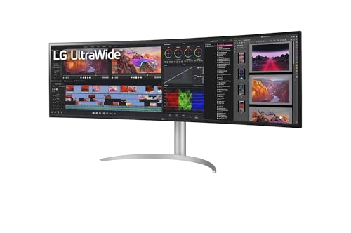 UltraWide™ 49WQ95C-W - Schermo PC ultra ampio da 49" - Pannello IPS risoluzione 5120x1440, 5ms GtG 144Hz, DisplayHDR™400, DCI-P3 98%, compatibile NVIDIA G-Sync, USB-C (90W), curvatura 3800R - Monitor - Immagine 1