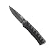 CRKT Ruger Crack-Shot Compact EDC Folding Pocket Knife: Assisted Opening Everyday Carry, Black Blade, Fire Safe Thumb Stud, Locking Liner, Textured Non Slip Handle, Pocket Clip R1201K