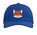 Disney Zootopia Nick Wilde Cute Kawaii Big Face Costume Adjustable Printed Baseball Hat, Royal Blue