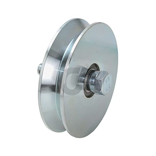  Ruota 2 cuscinetti gola V Zincata Tubolare 50 407.140