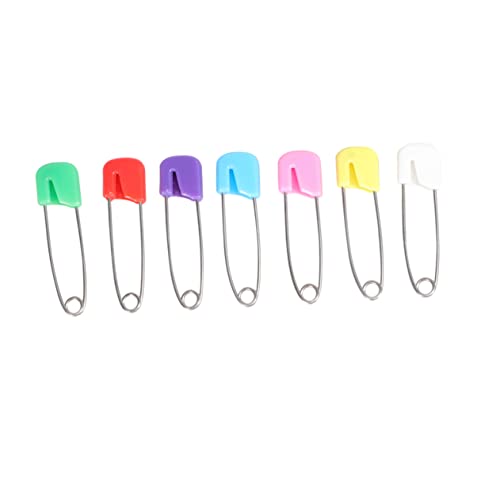 HAWILLOSCH Locking Safety Baby Pins 100pcs Steel Pins for Diapers Nursing Cloths Size s
