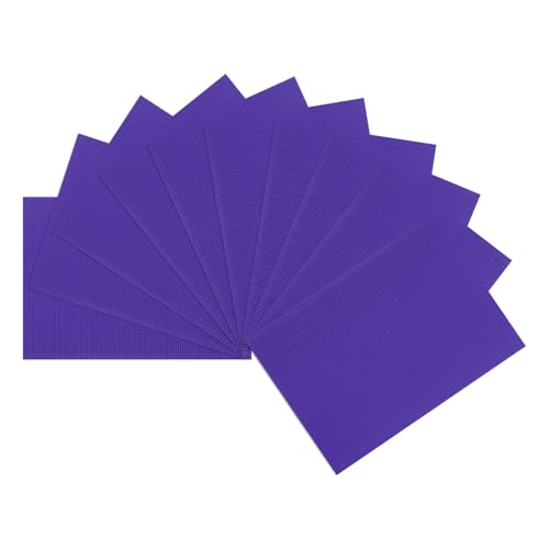 Image of uxcell 10pcs Corrugated Cardboard Paper Sheets,Navy Blue,14 inch x 10inch,for Craft and DIY Projects