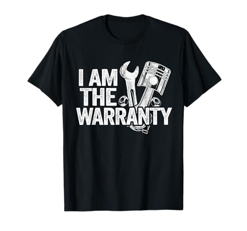 I Am The Warranty Race Car Parts Repair Guy Funny Mechanic T-Shirt Small