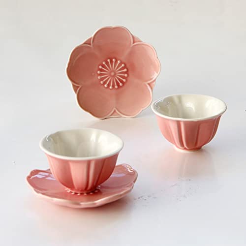 Kubek kreatywny kubek różowy kwiat ceramiczny kubek do kawy spodek zestaw popołudniowa herbata pachnąca herbata czarna filiżanka do herbaty biuro dom kubek filiżanka do kawy