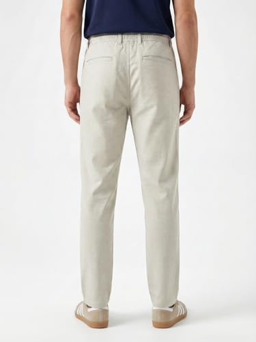 Image of Nobero Chino Pants for Men | Oversized Fit | Multiple Pockets | Elasticated Waist | Casual & Utility Wear
