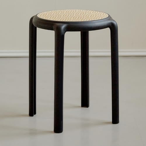 Bunte runde stapelbare Barhocker ohne Rückenlehne, 45,7 cm, tragbare...