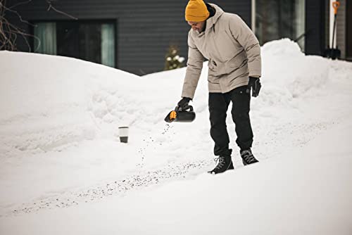 Fiskars Épandeur, Solid, Longueur : 30 cm, Poids : 286 g, Plastique Renforcé de Fibres de Verre, Noir/Orange, 1057076