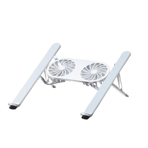 Base ajustable de aluminio para notebook con ventilador miniatura 1