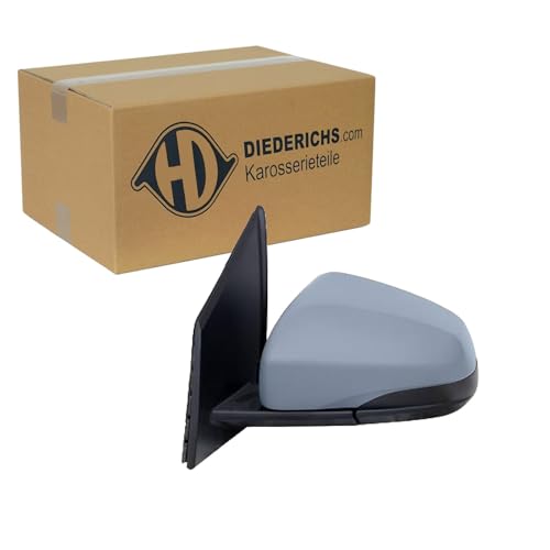 DIEDERICHS 1867125 Rétroviseur extérieur pour ajustage électrique des rétroviseurs convexe Rétroviseurs complets gauche Compatible avec OPEL Karl C16,...