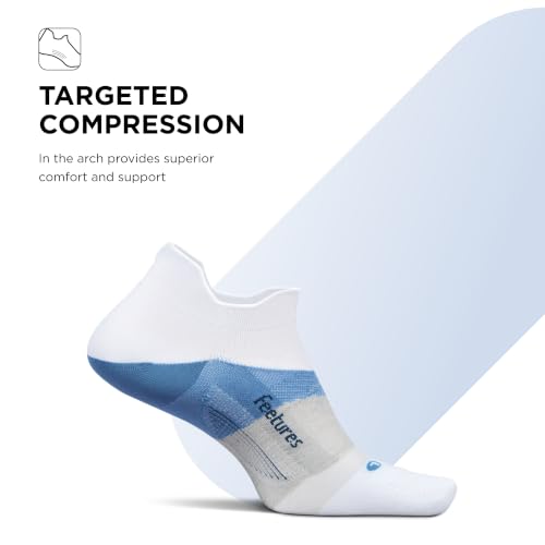 Image of Feetures Elite Light Cushion Mini Crew Sock - Sport Sock with Targeted Compression