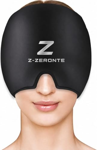 Image of Migraine Relief Cap - BUYERZONE Hot & Cold Therapy Headache Cap for Migraine, Sinus & Tension Relief | Thermax Gel Ice Head Wrap for Instant Comfort & Relaxation - Reusable Migraine Cap for Men & Women